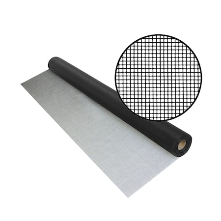 Fiberglass Improved Visibility Insect Screening, 24 X 100', Black, 18x18 Mesh, One Roll